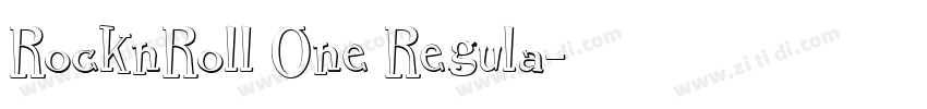 RocknRoll One Regula字体转换